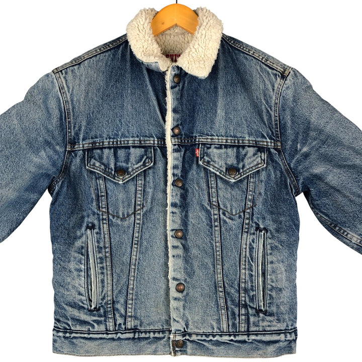 Vintage 1980'S Levi's denim jacket, made in the USA, size M, men's unclear blue type Vintage Second Hand