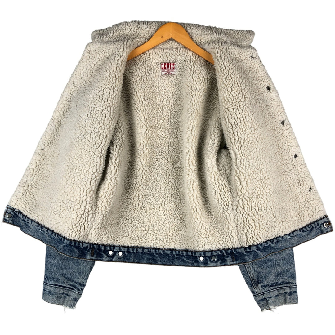 Vintage 1980'S Levi's denim jacket, made in the USA, size M, men's unclear blue type Vintage Second Hand