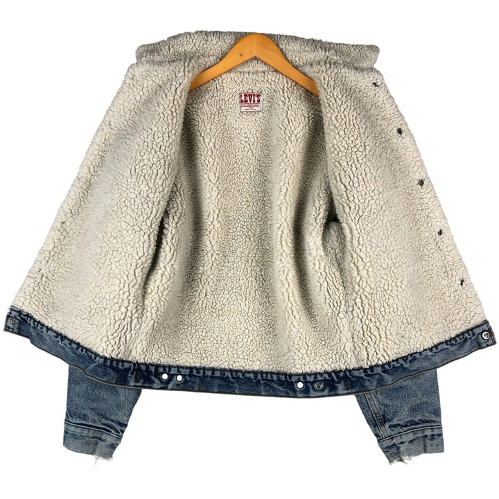 Vintage 1980'S Levi's denim jacket, made in the USA, size M, men's unclear blue type Vintage Second Hand