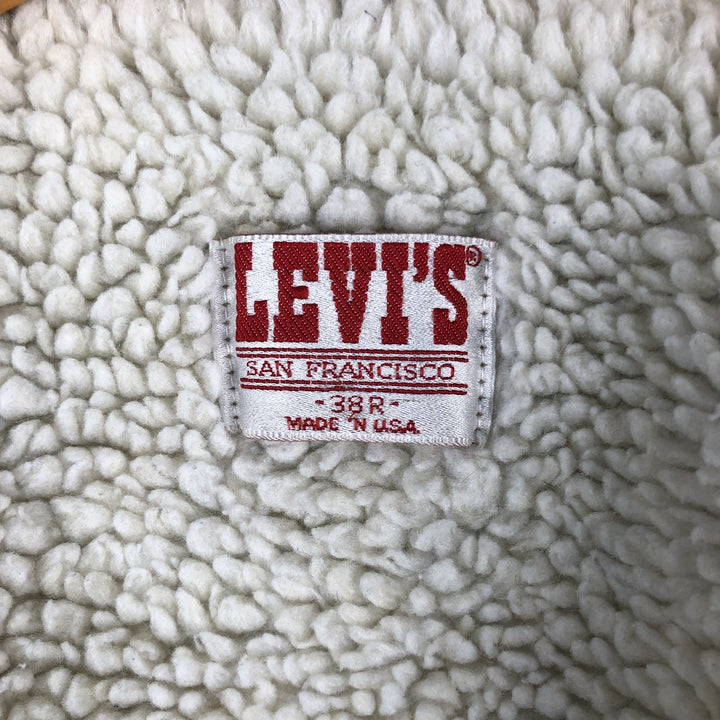 Vintage 1980'S Levi's denim jacket, made in the USA, size M, men's unclear blue type Vintage Second Hand