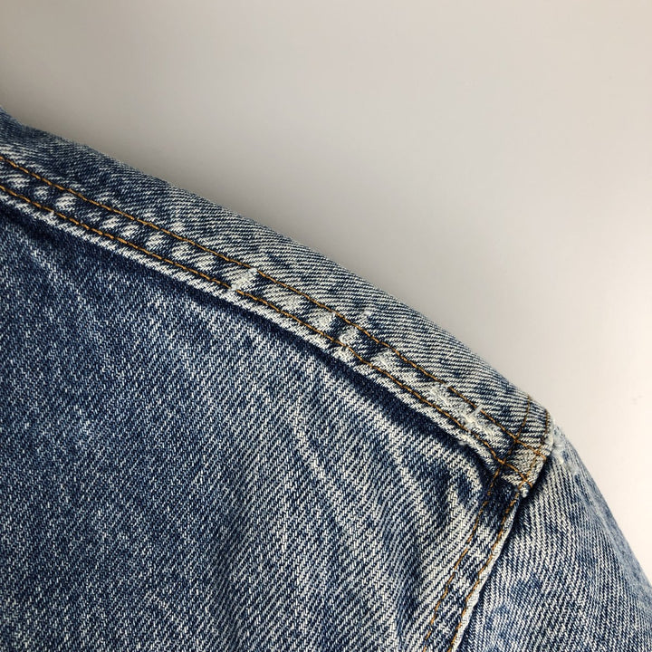 Vintage 1980'S Levi's denim jacket, made in the USA, size M, men's unclear blue type Vintage Second Hand
