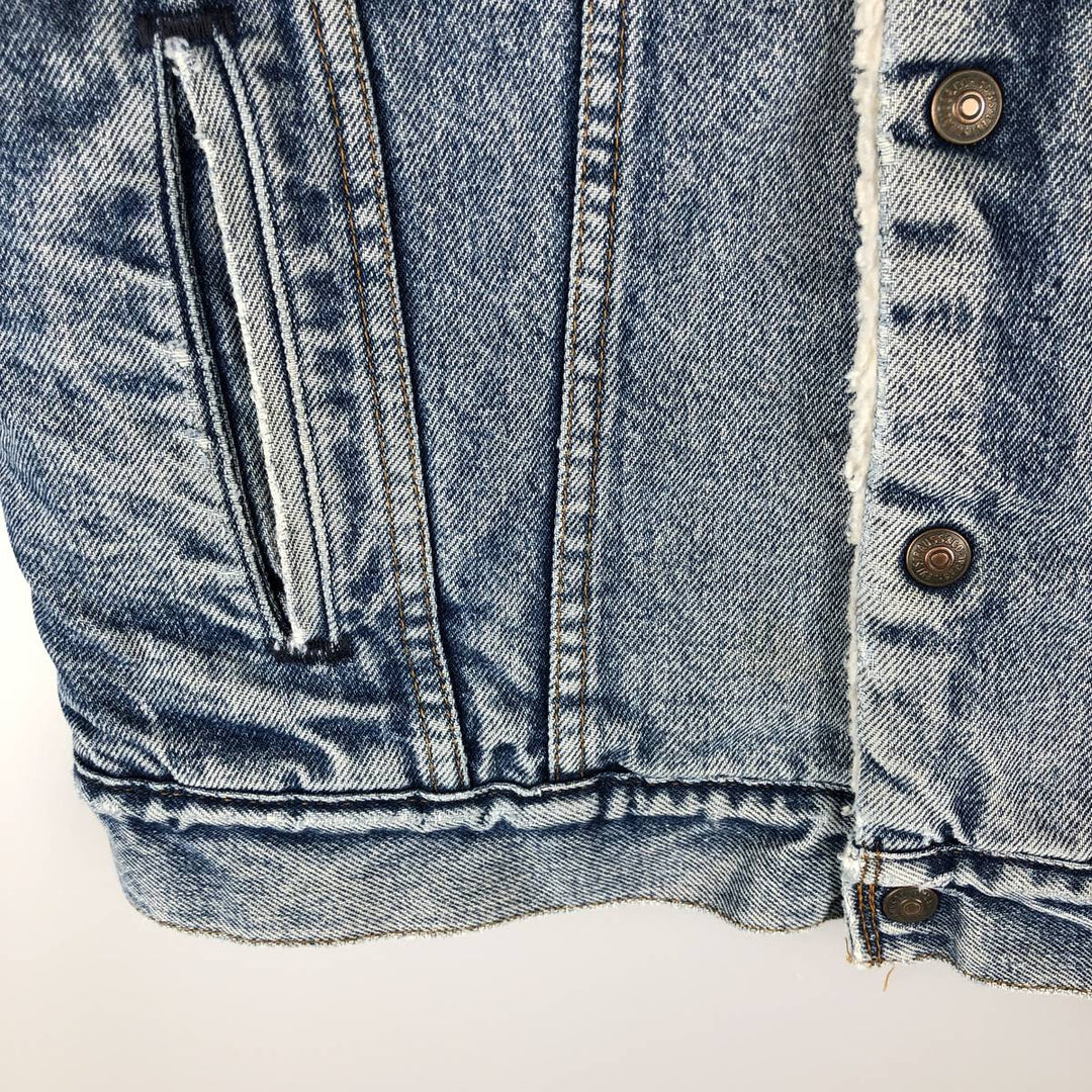 Vintage 1980'S Levi's denim jacket, made in the USA, size M, men's unclear blue type Vintage Second Hand