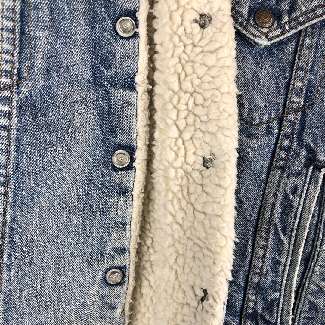 Vintage 1980'S Levi's denim jacket, made in the USA, size M, men's unclear blue type Vintage Second Hand