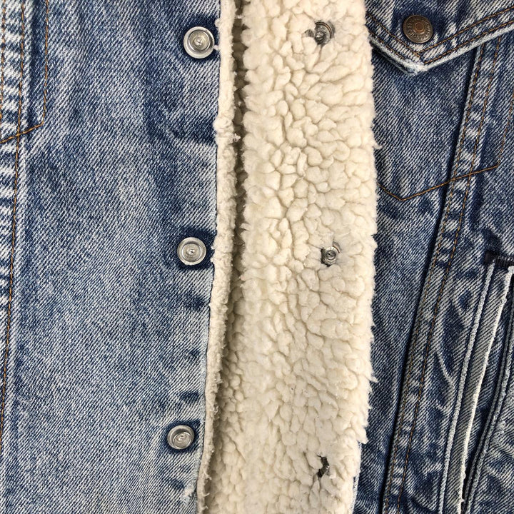 Vintage 1980'S Levi's denim jacket, made in the USA, size M, men's unclear blue type Vintage Second Hand