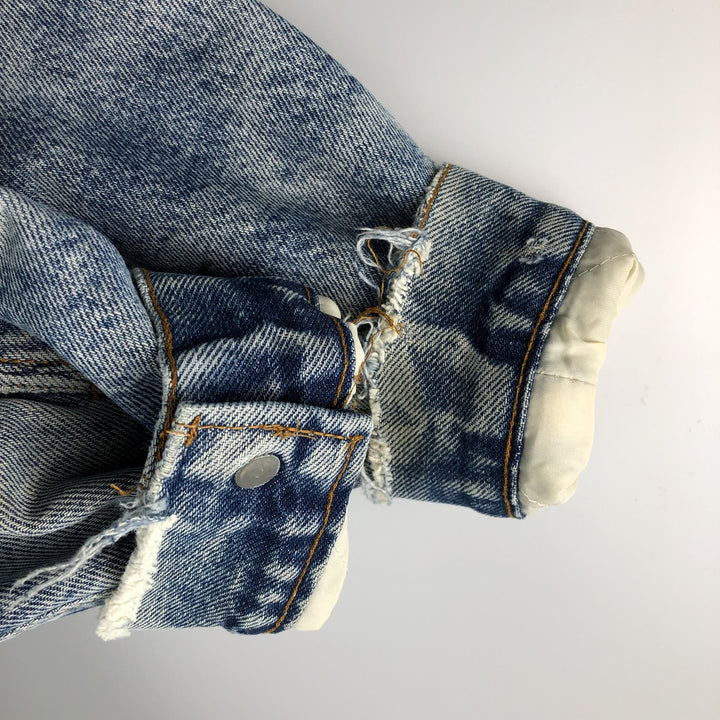 Vintage 1980'S Levi's denim jacket, made in the USA, size M, men's unclear blue type Vintage Second Hand
