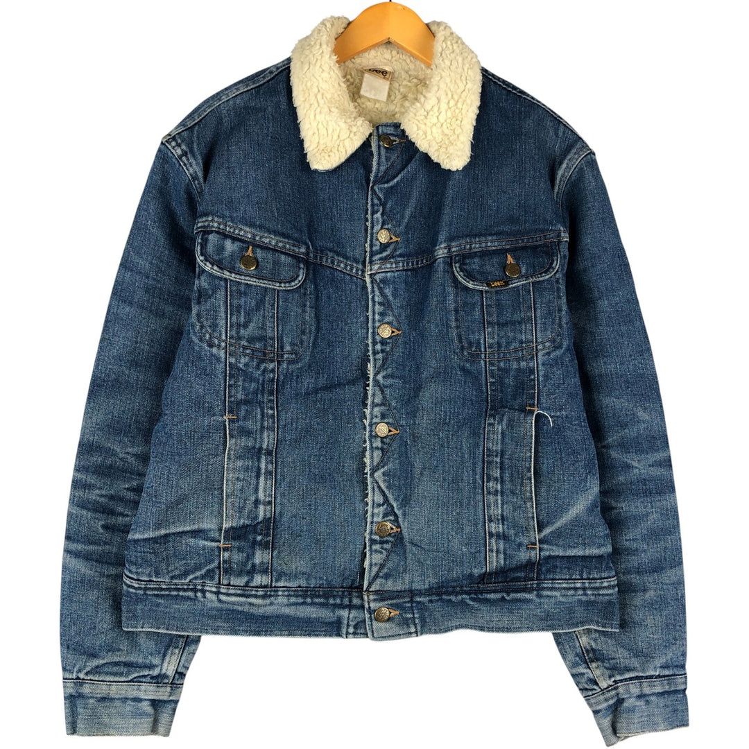 Vintage 1980'S Lee Riders denim jacket, made in Italy, size L, men's. cotton blue type Vintage Second Hand