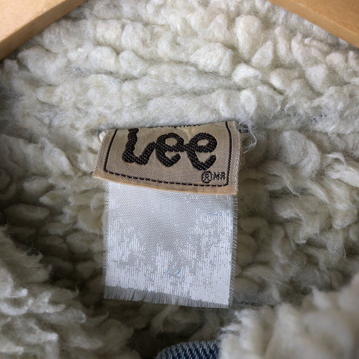 Vintage 1980'S Lee Riders denim jacket, made in Italy, size L, men's. cotton blue type Vintage Second Hand