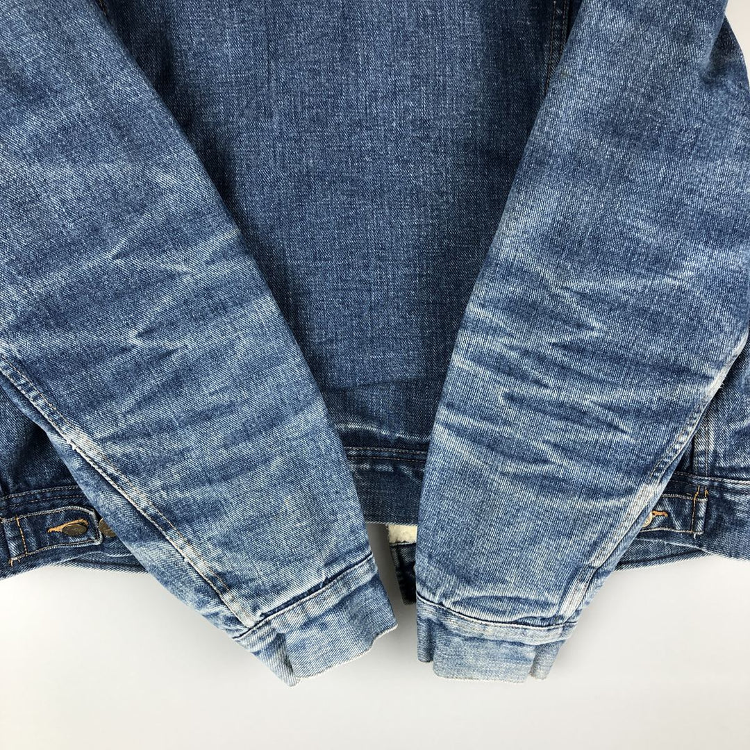 Vintage 1980'S Lee Riders denim jacket, made in Italy, size L, men's. cotton blue type Vintage Second Hand