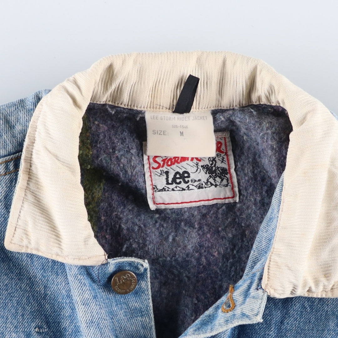 Vintage Lee STORM RIDER denim jacket from the 1970'S and 1980s, size M, men's. cotton blue type Vintage Second Hand