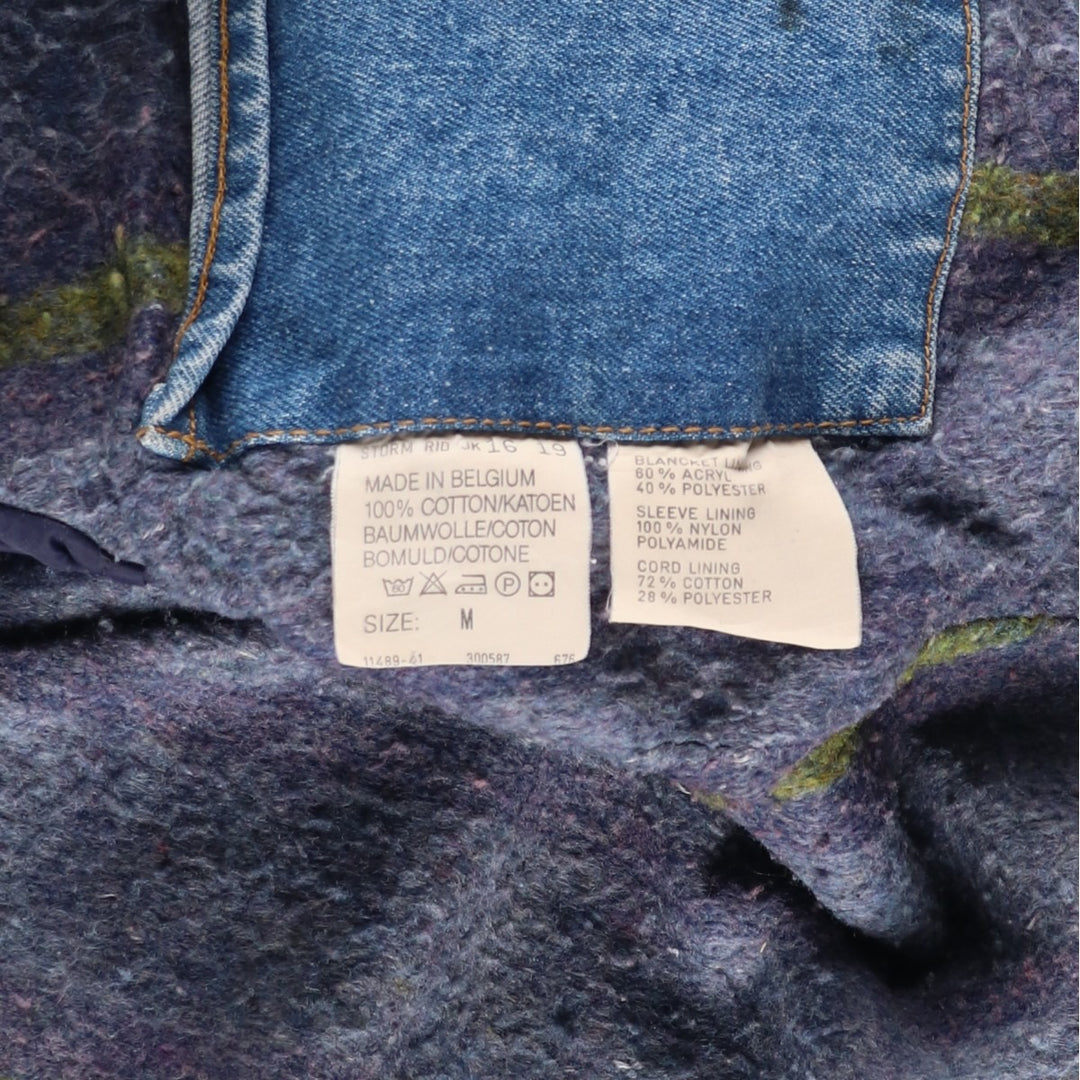 Vintage Lee STORM RIDER denim jacket from the 1970'S and 1980s, size M, men's. cotton blue type Vintage Second Hand