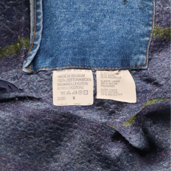 Vintage Lee STORM RIDER denim jacket from the 1970'S and 1980s, size M, men's. cotton blue type Vintage Second Hand