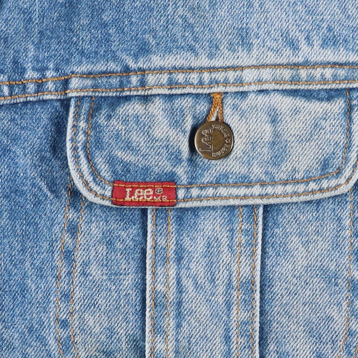 Vintage Lee STORM RIDER denim jacket from the 1970'S and 1980s, size M, men's. cotton blue type Vintage Second Hand