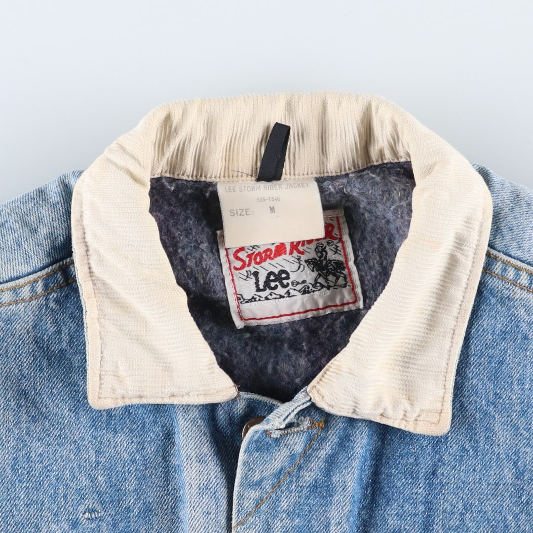 Vintage Lee STORM RIDER denim jacket from the 1970'S and 1980s, size M, men's. cotton blue type Vintage Second Hand
