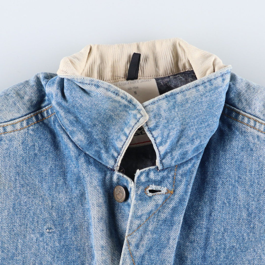 Vintage Lee STORM RIDER denim jacket from the 1970'S and 1980s, size M, men's. cotton blue type Vintage Second Hand