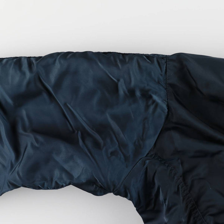 90'S civilian Alpha MA-1 style padded military flight jacket, made in the USA, men's size L, vintage Nylon navy blue type Vintage Second Hand