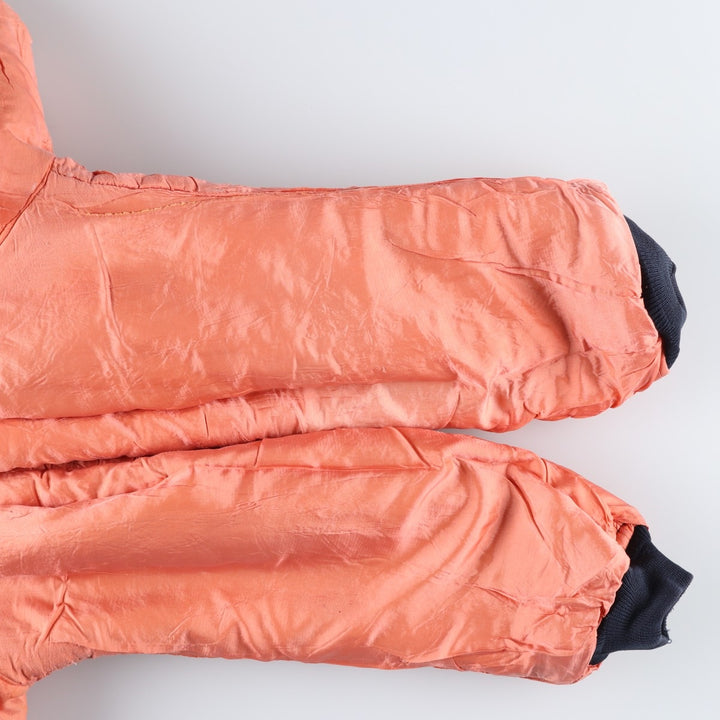 Civilian SCHOTT MA-1 style padded military flight jacket, men's size M Nylon navy blue type Vintage Second Hand