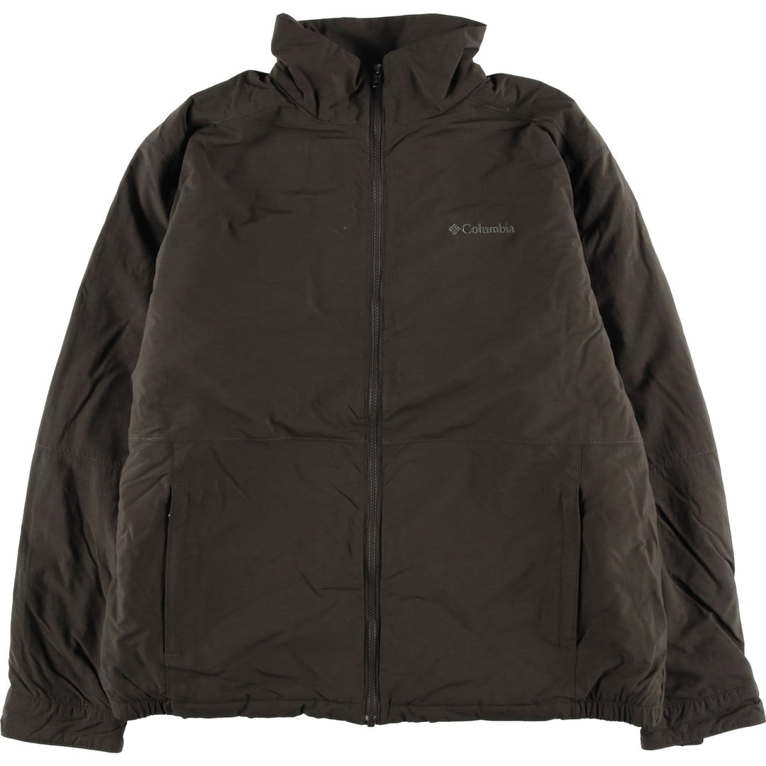 Columbia Men's XL Padded Puffer Jacket Nylon Charcoal Vintage Second Hand