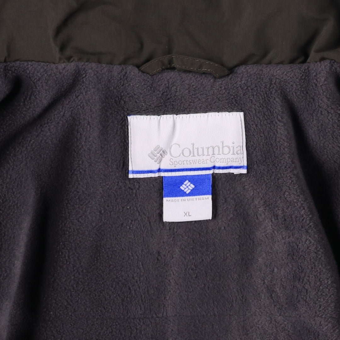 Columbia Men's XL Padded Puffer Jacket Nylon Charcoal Vintage Second Hand