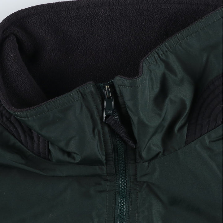 00'S Columbia padded jacket, puffer jacket, men's XL size Nylon Green type dark green Vintage Second Hand