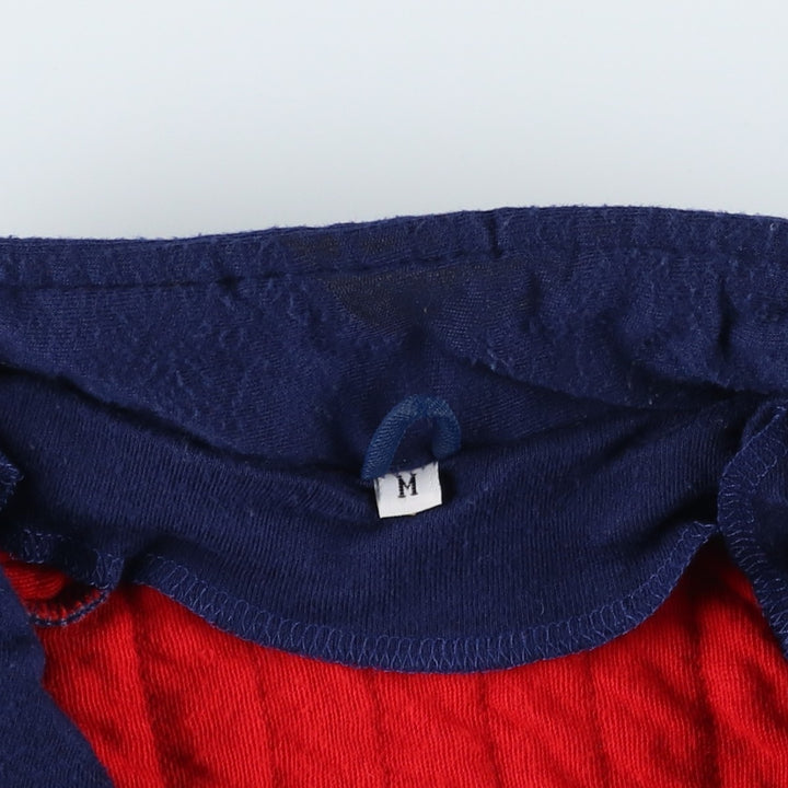 Vintage 1980'S Patagonia Stripe Pattern Padded Half-Zip Sweatshirt, Women's Size Medium others navy blue type Vintage Second Hand