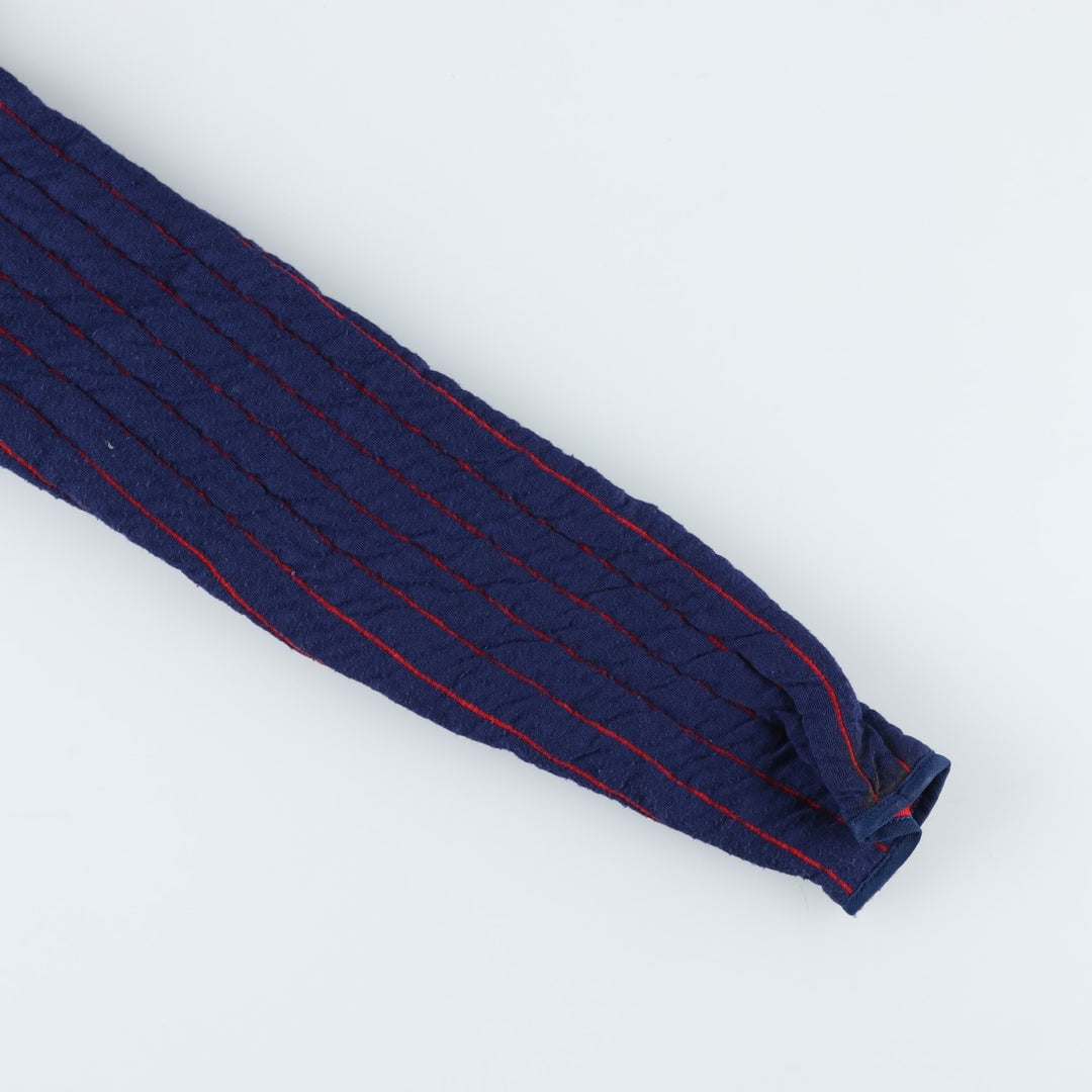 Vintage 1980'S Patagonia Stripe Pattern Padded Half-Zip Sweatshirt, Women's Size Medium others navy blue type Vintage Second Hand