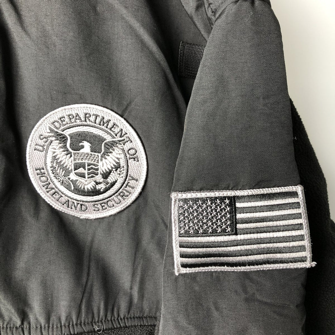 5.11 TACTICAL SERIES Nylon x Fleece Jacket, Men's XXL polyester black type Vintage Second Hand