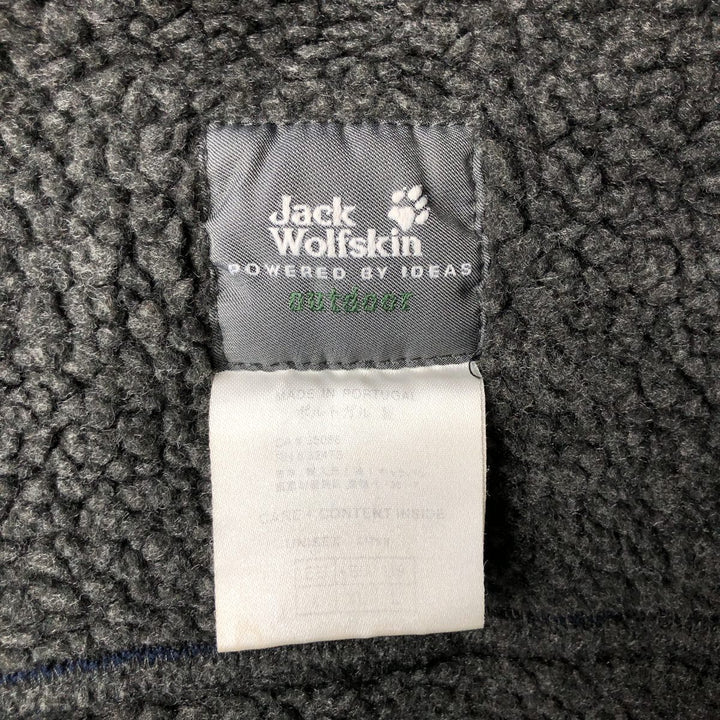 2000'S Jack Wolfskin Wind Stopper Fleece Jacket, Men's Size L polyester navy blue type Vintage Second Hand