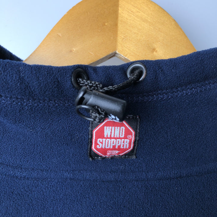2000'S Jack Wolfskin Wind Stopper Fleece Jacket, Men's Size L polyester navy blue type Vintage Second Hand