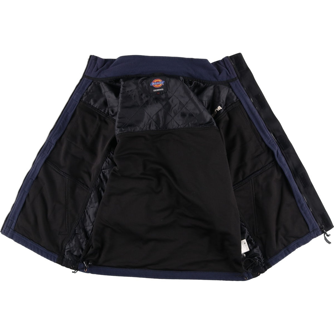 Dickies Eisenhower Fleece Jacket, Men's Size Medium polyester navy blue type Vintage Second Hand
