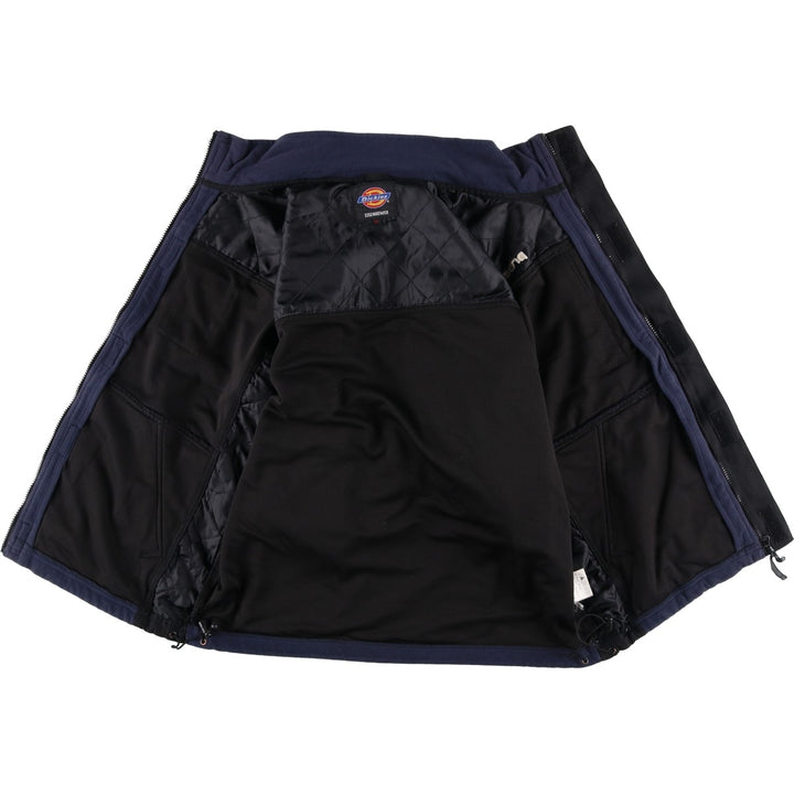 Dickies Eisenhower Fleece Jacket, Men's Size Medium polyester navy blue type Vintage Second Hand