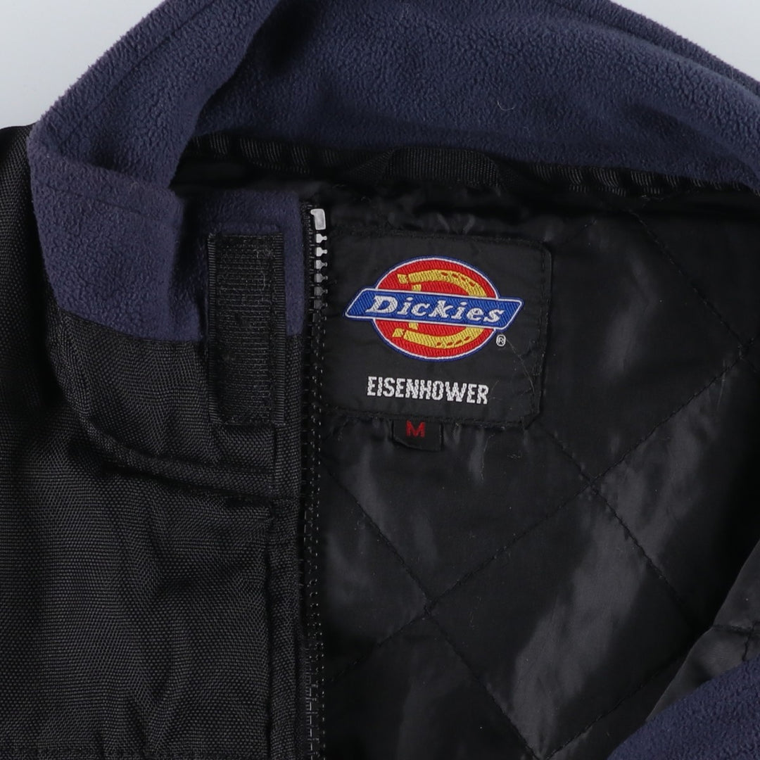 Dickies Eisenhower Fleece Jacket, Men's Size Medium polyester navy blue type Vintage Second Hand