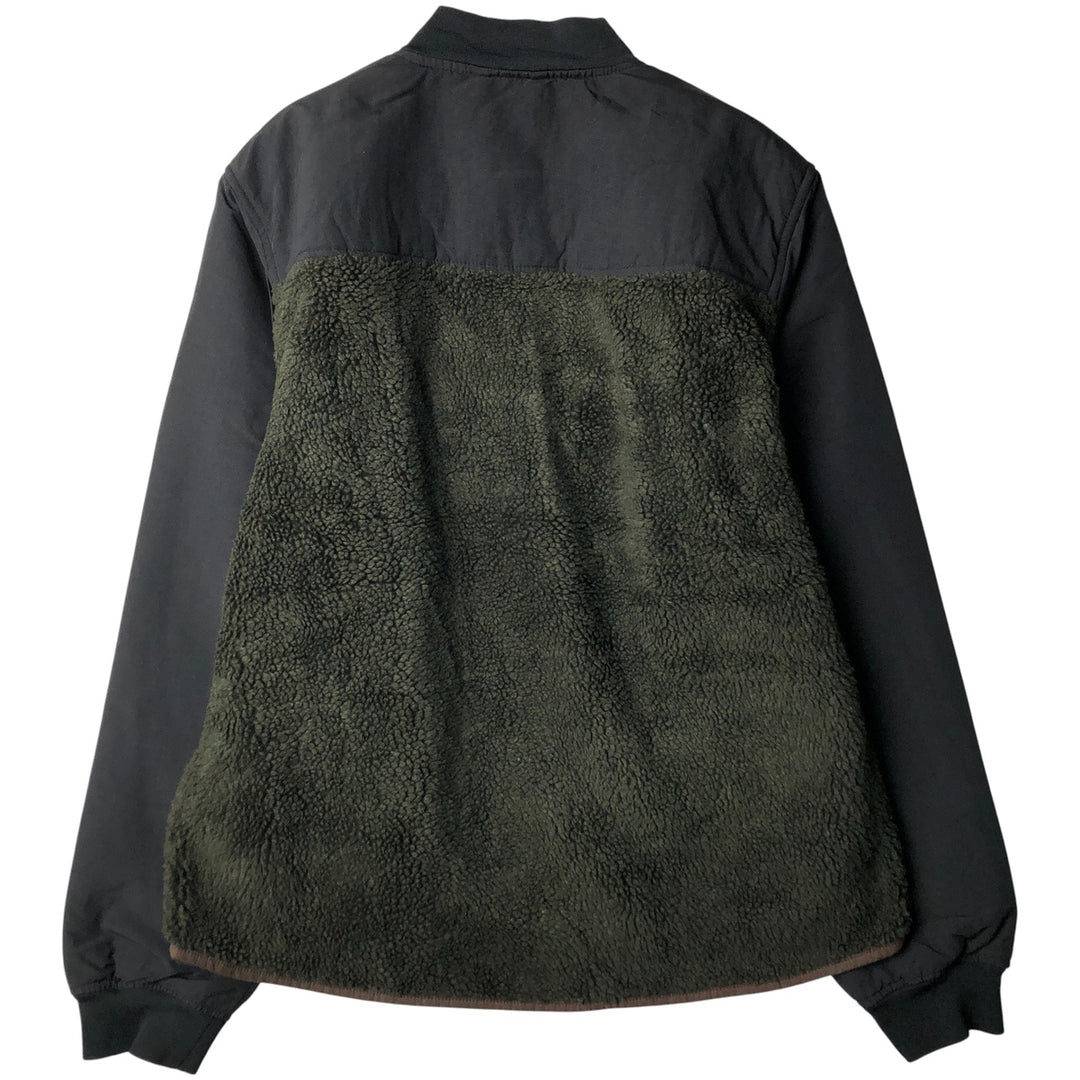 GAP Nylon and Fleece Jacket, Men's Size L polyester dark green Vintage Second Hand