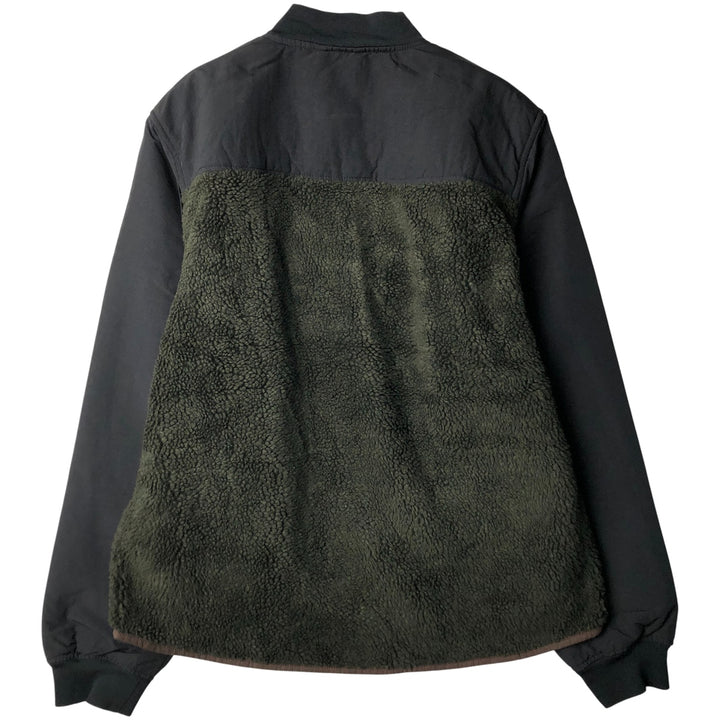 GAP Nylon and Fleece Jacket, Men's Size L polyester dark green Vintage Second Hand