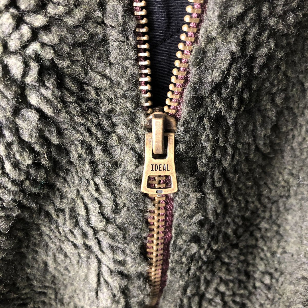 GAP Nylon and Fleece Jacket, Men's Size L polyester dark green Vintage Second Hand