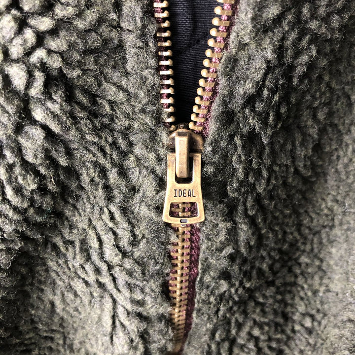 GAP Nylon and Fleece Jacket, Men's Size L polyester dark green Vintage Second Hand