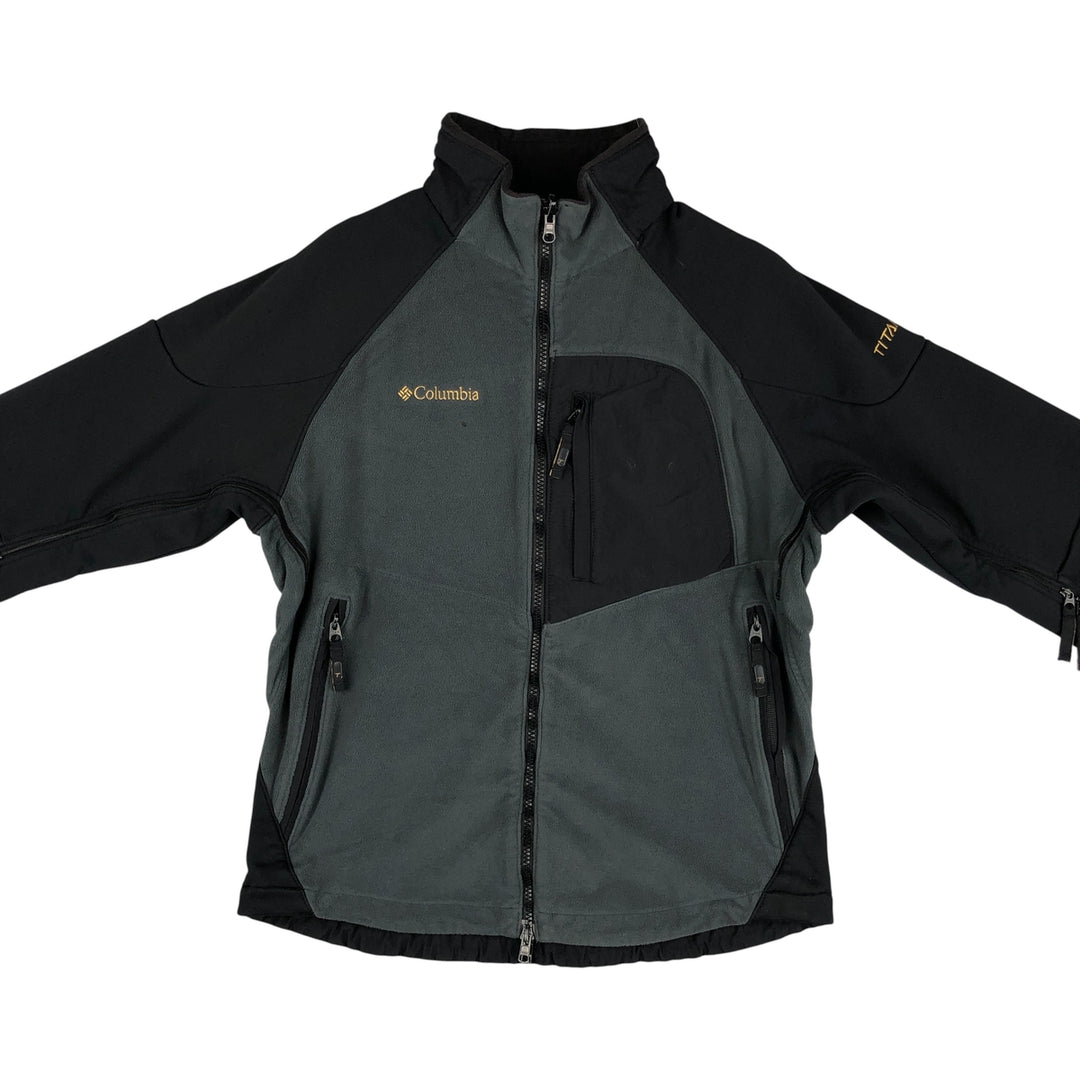 Columbia Titanium Fleece Jacket, Men's Size M polyester black type Vintage Second Hand