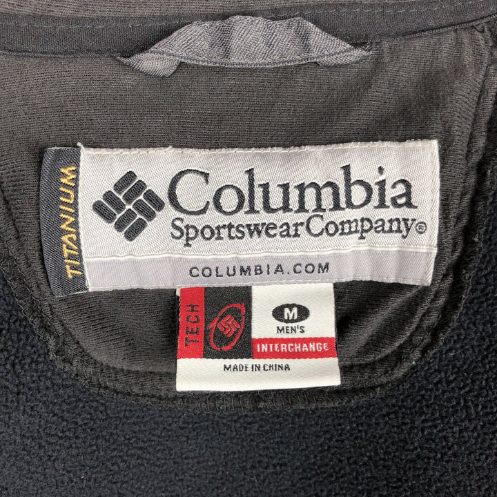 Columbia Titanium Fleece Jacket, Men's Size M polyester black type Vintage Second Hand