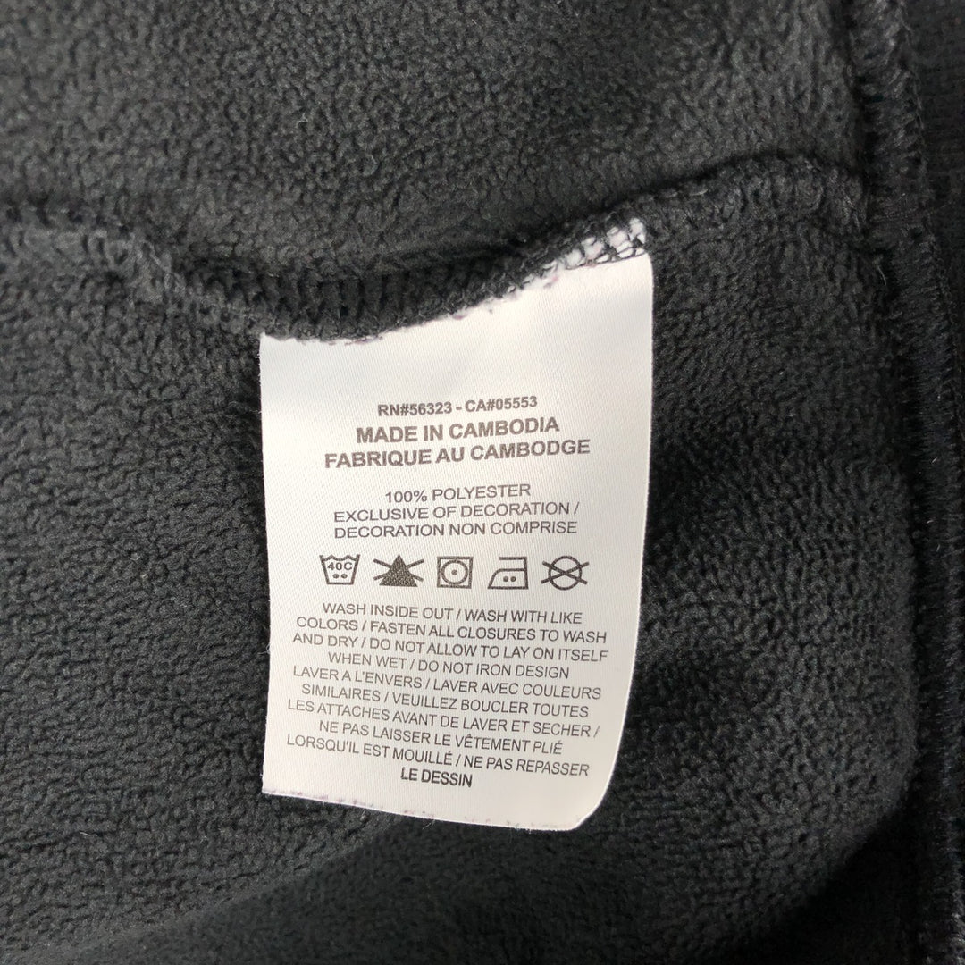 Nike Half-Zip Fleece Pullover, Men's Size L polyester black type Vintage Second Hand