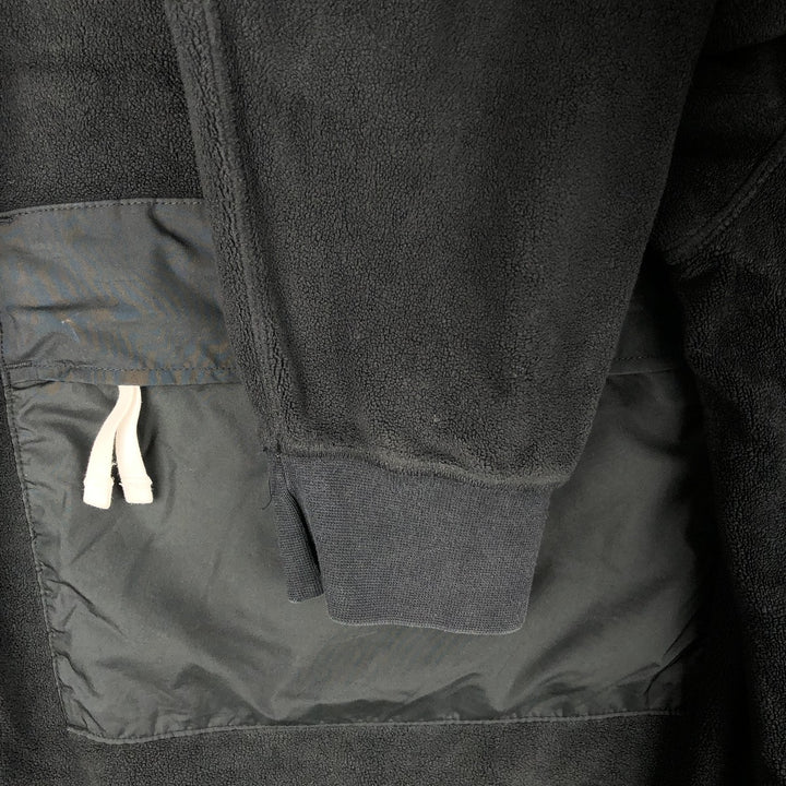 Nike Half-Zip Fleece Pullover, Men's Size L polyester black type Vintage Second Hand