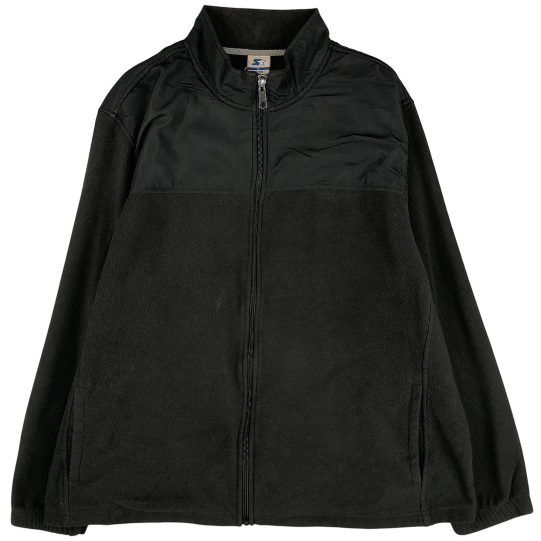 Starter Fleece Jacket, Men's XL polyester black type Vintage Second Hand