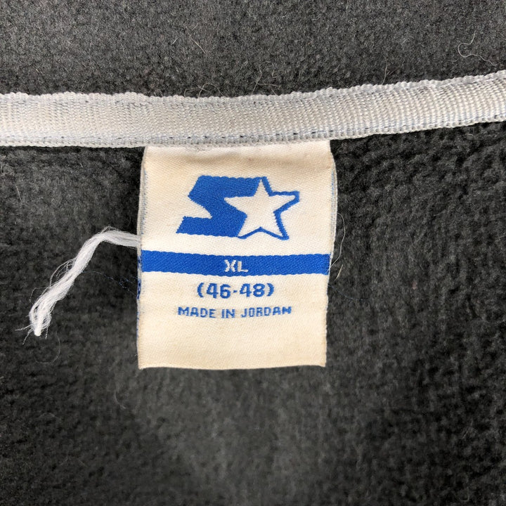 Starter Fleece Jacket, Men's XL polyester black type Vintage Second Hand