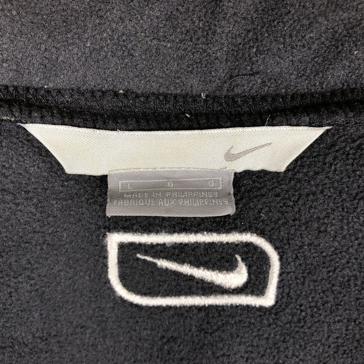 2000'S Nike fleece jacket, men's size L polyester black type Vintage Second Hand