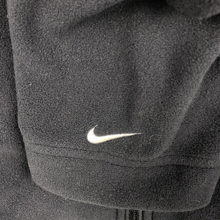 2000'S Nike fleece jacket, men's size L polyester black type Vintage Second Hand