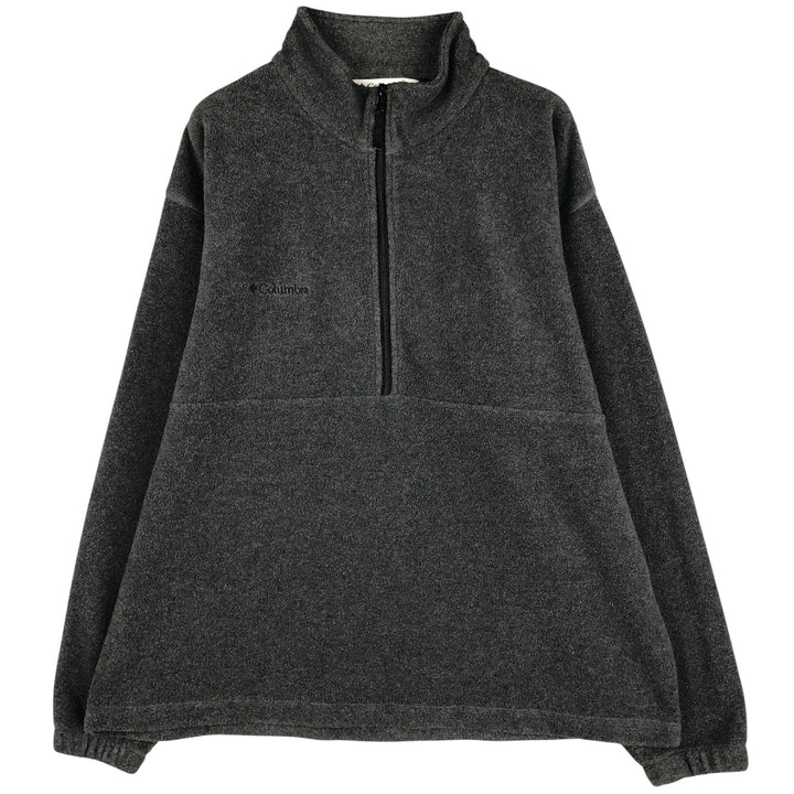 90'S Vintage Columbia Half-Zip Fleece Pullover, Men's XL polyester gray type Vintage Second Hand