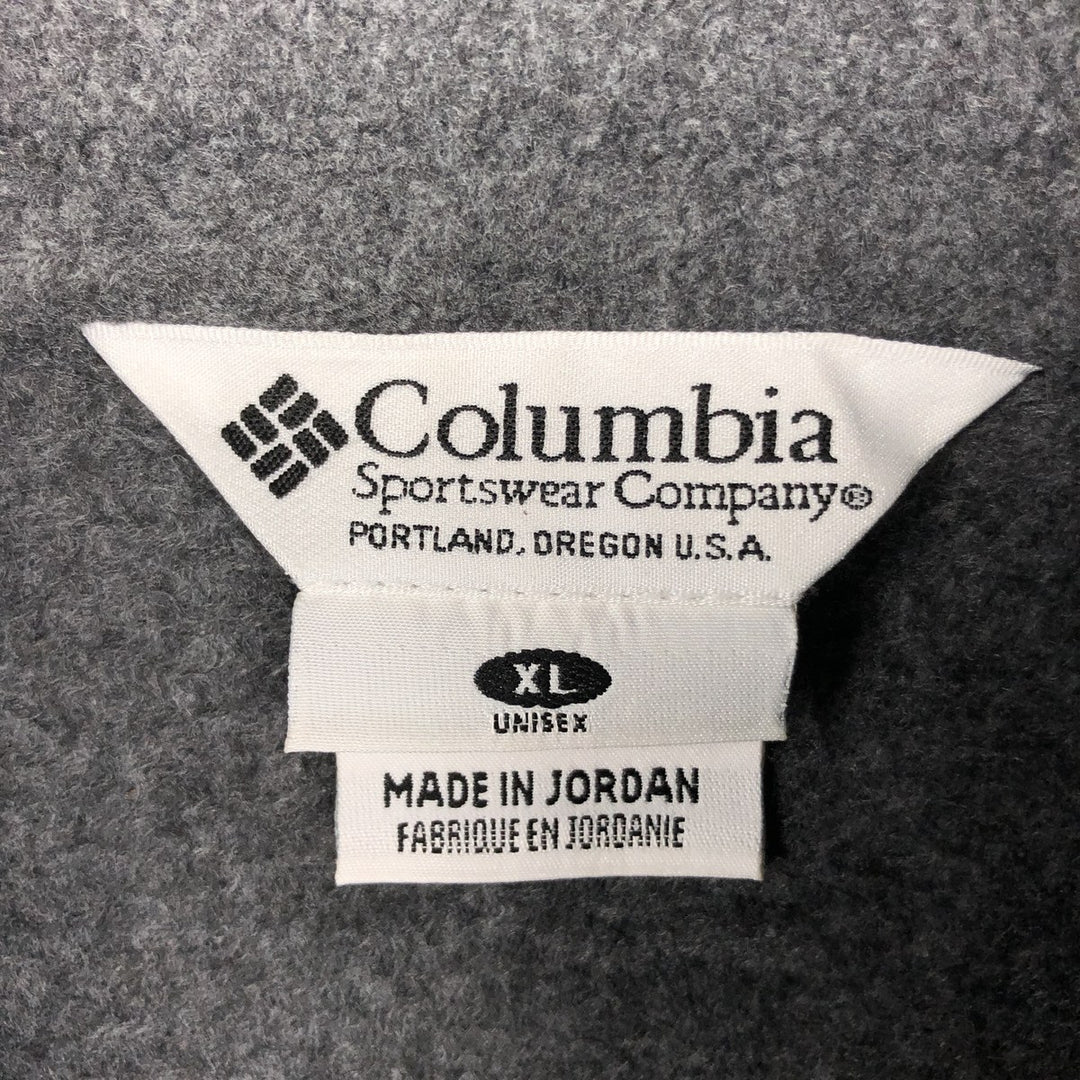 90'S Vintage Columbia Half-Zip Fleece Pullover, Men's XL polyester gray type Vintage Second Hand