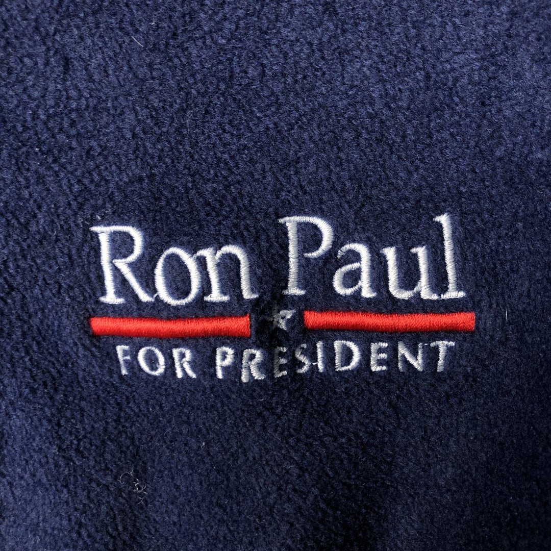 ASW JACKETS Fleece Jacket, Made in USA, Men's Size M polyester navy blue type Vintage Second Hand