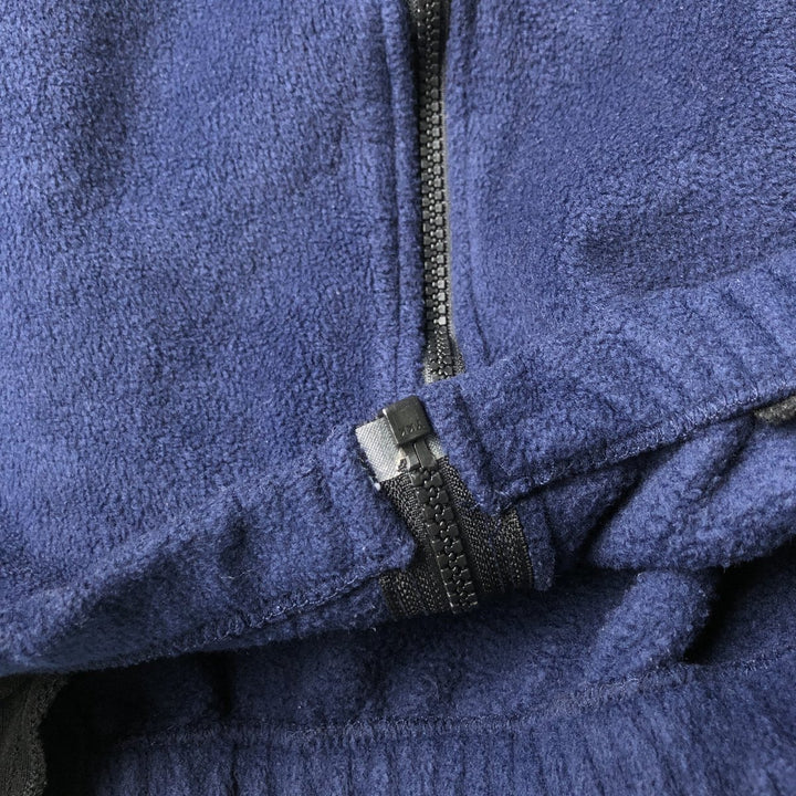 ASW JACKETS Fleece Jacket, Made in USA, Men's Size M polyester navy blue type Vintage Second Hand