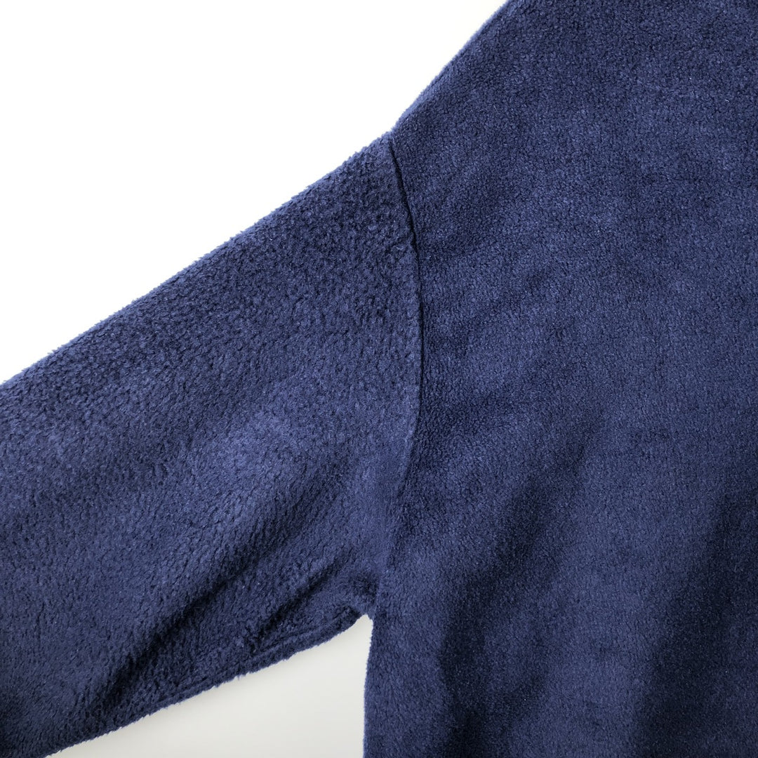 ASW JACKETS Fleece Jacket, Made in USA, Men's Size M polyester navy blue type Vintage Second Hand