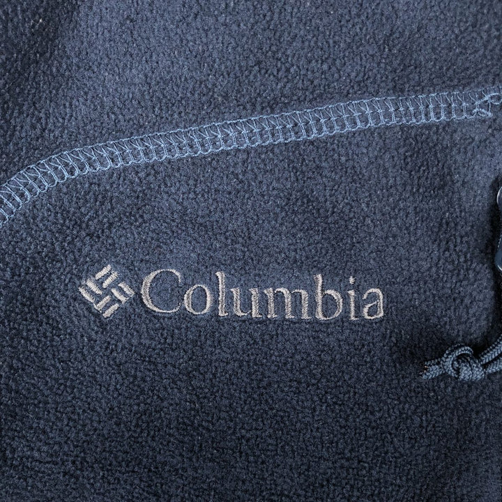 2000'S Columbia Half-Zip Fleece Pullover, Men's Size L polyester navy blue type Vintage Second Hand