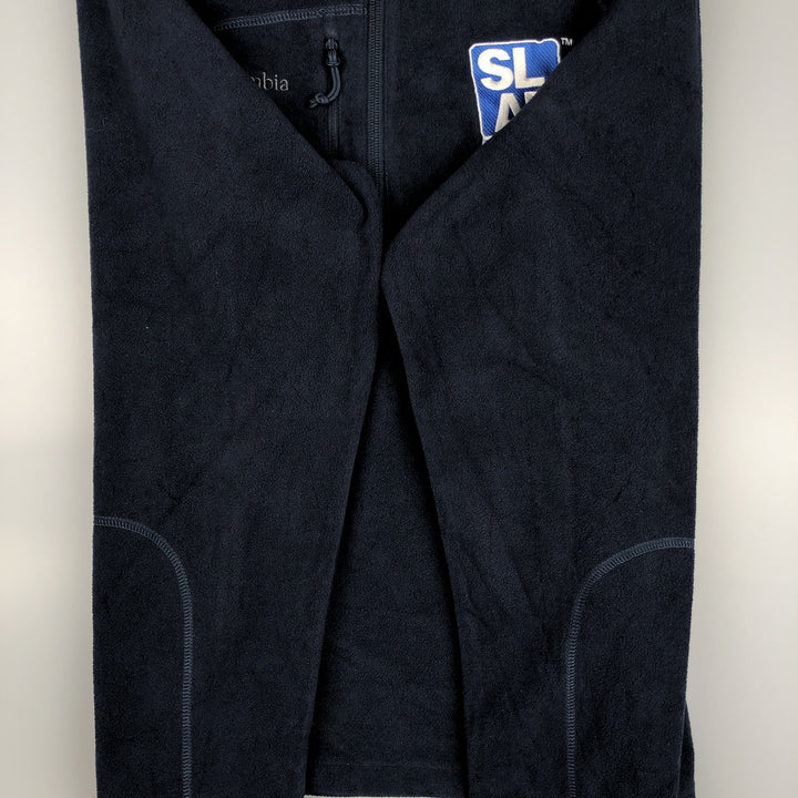 2000'S Columbia Half-Zip Fleece Pullover, Men's Size L polyester navy blue type Vintage Second Hand